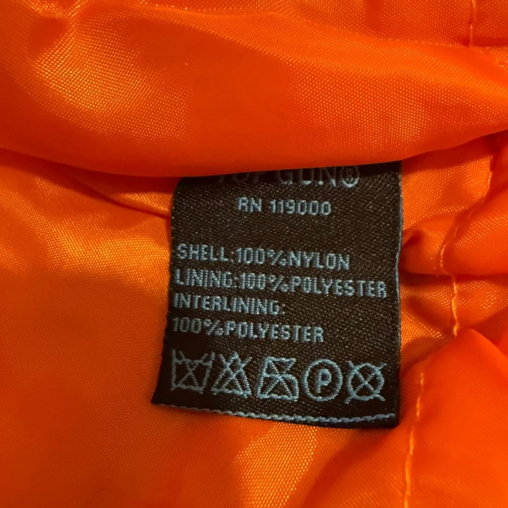 Kids Tommy Top‎ Gun Bomber Jacket Navy Blue Orange Lined Patches Size 2T